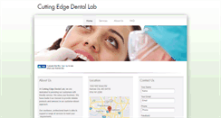 Desktop Screenshot of cuttingedgedentallab.com