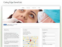 Tablet Screenshot of cuttingedgedentallab.com